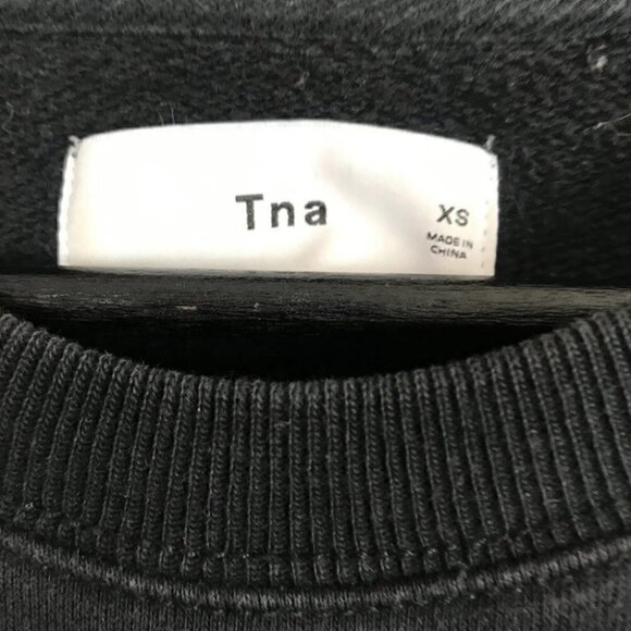 Aritzia - TNA Extra Long Sweatshirt Black Size XS - Picture 2 of 4